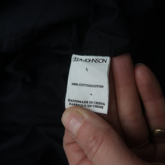 Ulla Johnson Lola Tiered Ruffle Mini Dress Black Size 4 - Picture 13 of 13